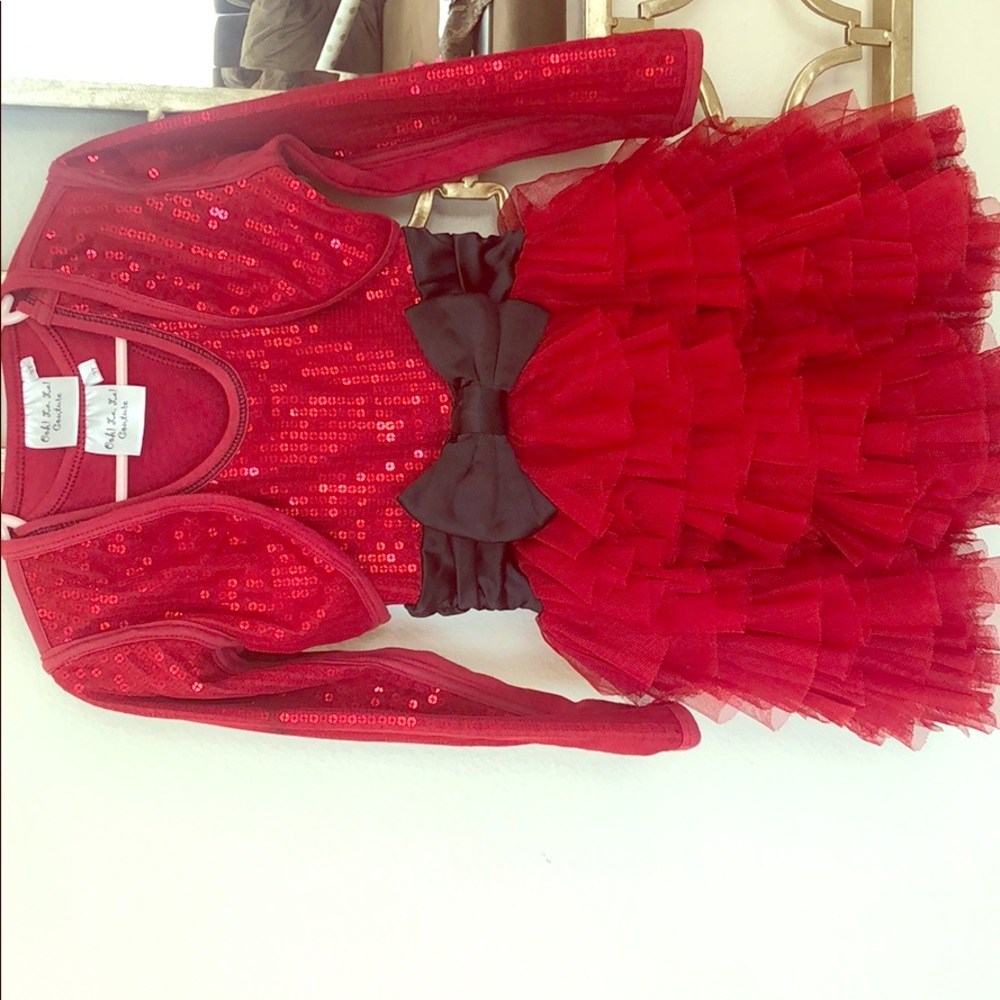 Ooh La La Couture Holiday Dress and Bolero size 3t